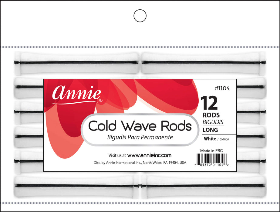 Cold Wave Rods Size Long / White 12Pc #1104