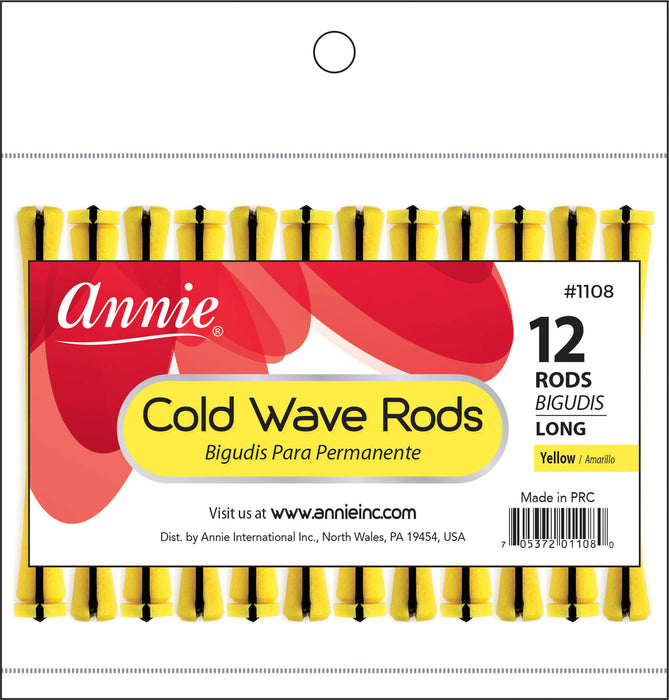 Cold Wave Rods Size Long / Yellow 12Pc #1108