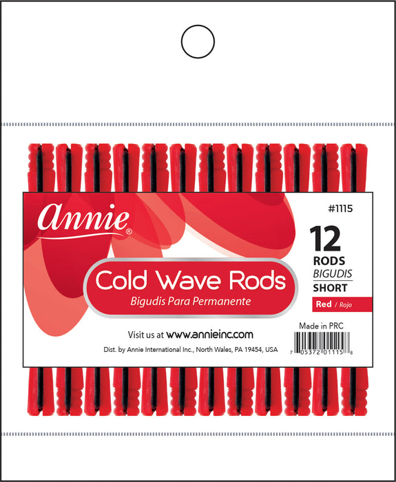 Cold Wave Rods Size Short / Red 12Pc #1115