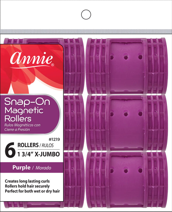 Snap-On Magnetic Rollers Size X-Jumbo / Purple 6Pc #1219