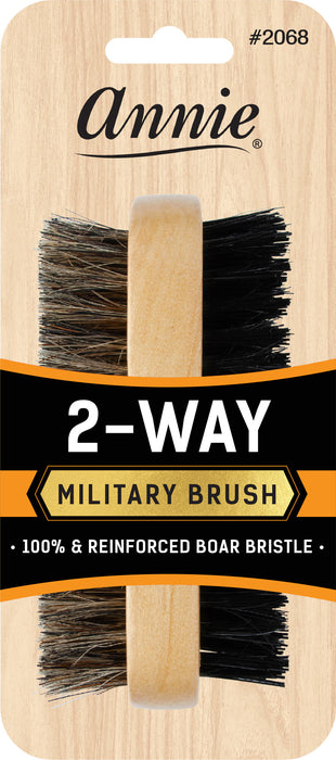 Two Side Military Boar Bristle Brush Soft & Hard #2068