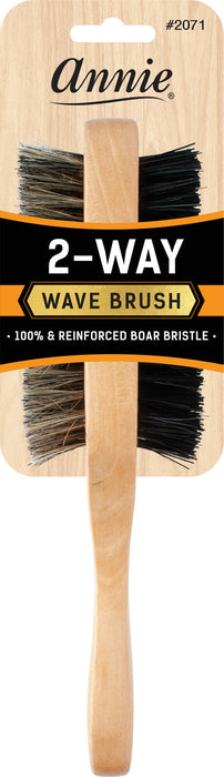 Two Side Wave Boar Bristle Brush Soft & Hard #2071