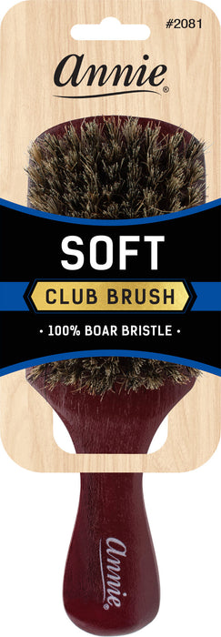 Soft Club Brush 100% Pure Boar Bristles #2081