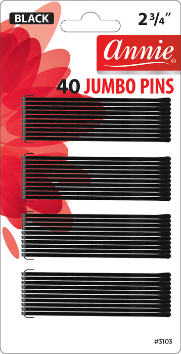 Jumbo Pins 2 3/4" / Black 40Pc #3103