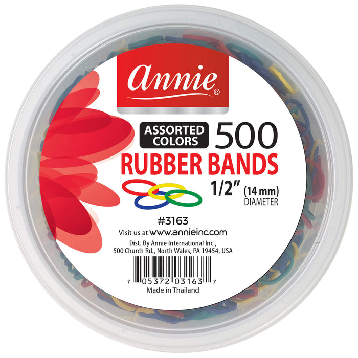 Salon Rubber Bands 500Pc / Assort #3163