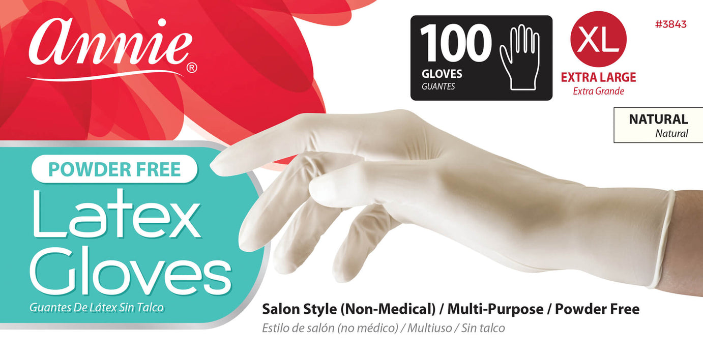 Powder Free Latex Gloves 100PC Box (S-XL)
