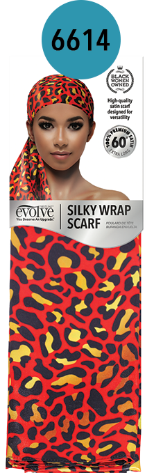 Evolve Silky Wrap Scarf / Cheetah #6614