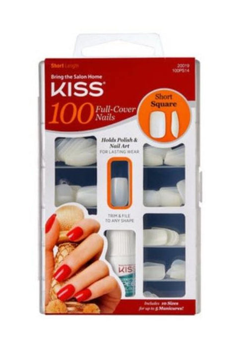 Kiss 100 Nails - Short Square #100PS14