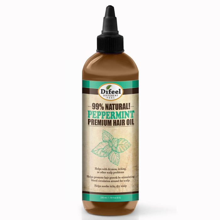 Difeel 99% Natural Premium Hair Oil Peppermint Scalp Care 8oz