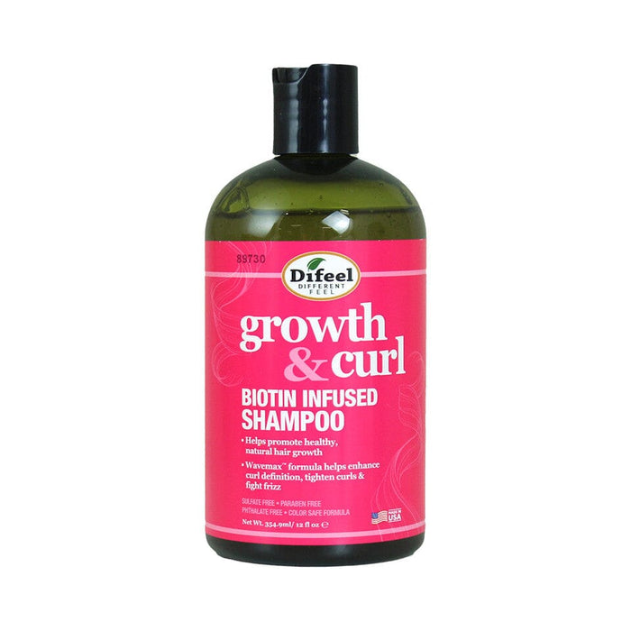 Difeel Growth & Curl Biotin Shampoo 12oz