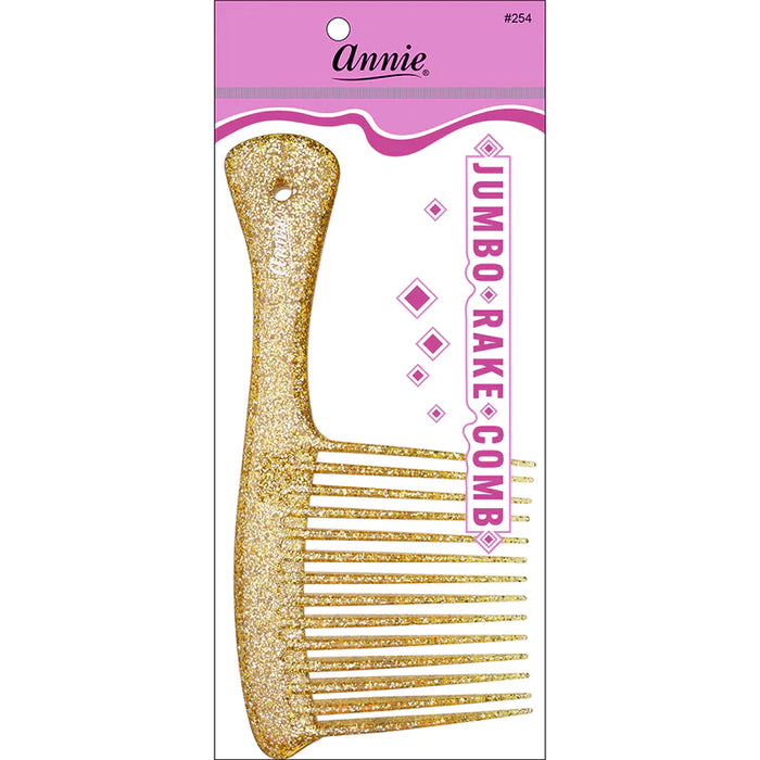 Jumbo Rake Comb Sparkly Assorted (12 PIECES) #254