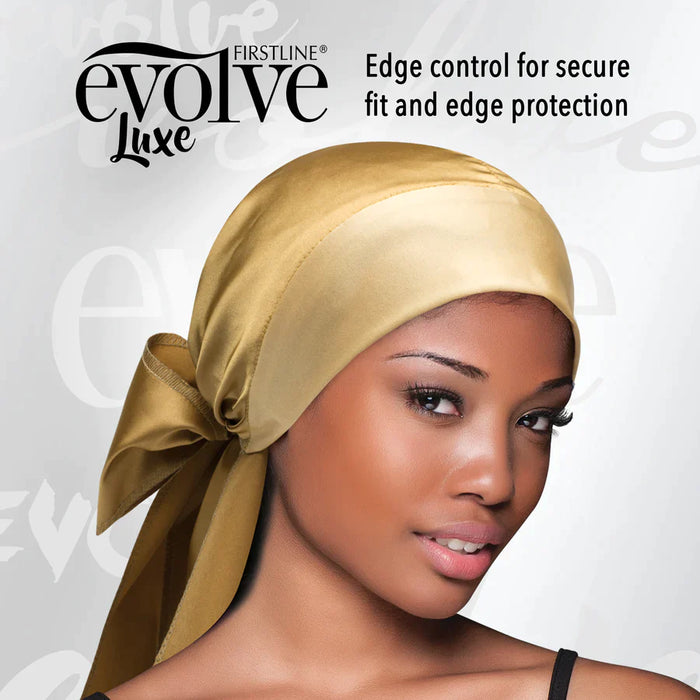 Evolve Satin Edge Wrap Scarf Champagne #1770