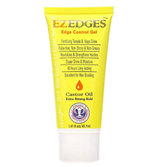 EZEDGES Edge Control Gel Castor Oil Tube 1.41oz