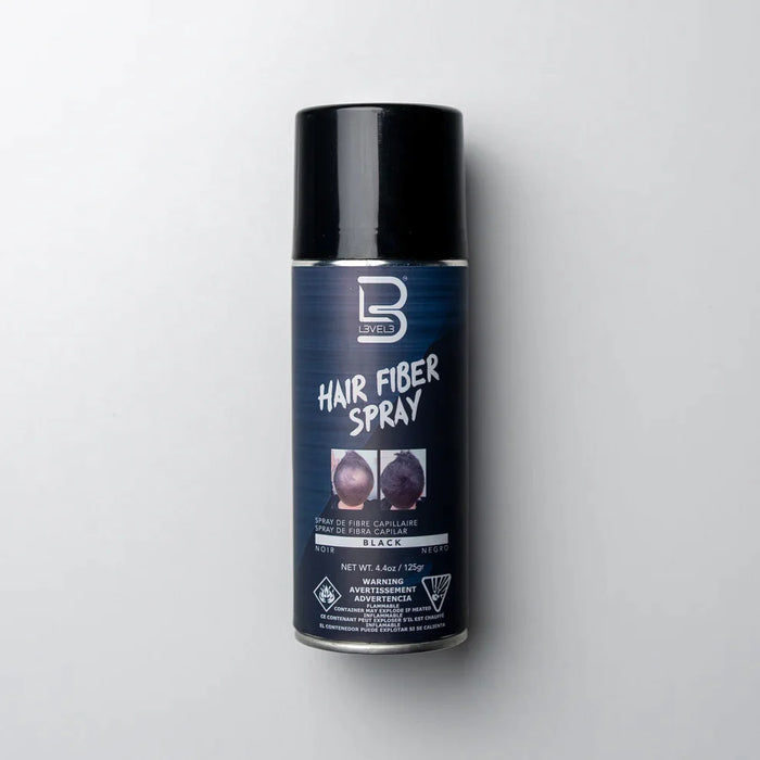 L3VEL3 Black Hair Fiber Spray 4.4oz