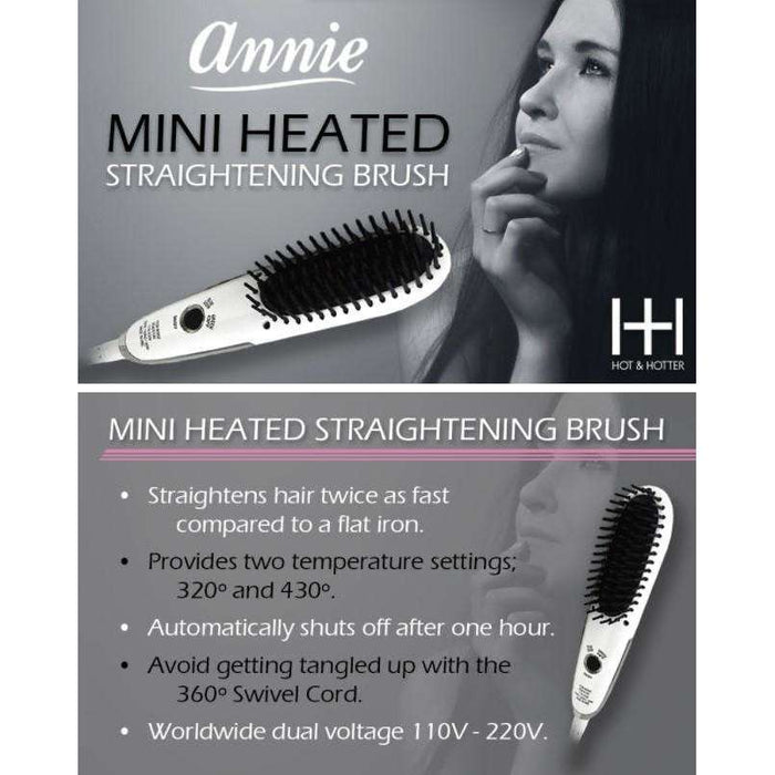 H&H Mini Heated Straightening Brush #5952