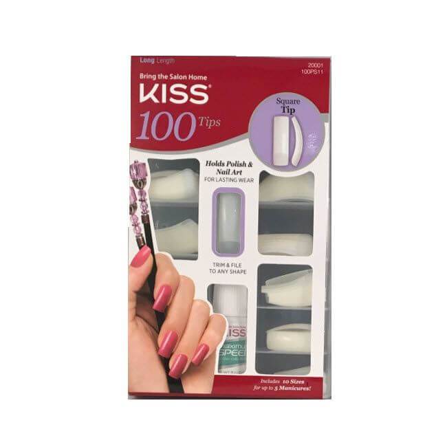 Kiss Square Tip 100 Tips Nails #100PS11