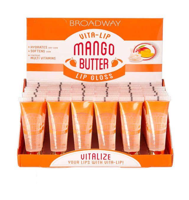 Broadway Vita-Lip Lipgloss Mango Butter Set (48PC/Display)