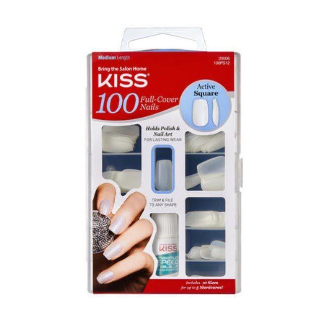 Kiss 100 Nail - Active Square #100PS12