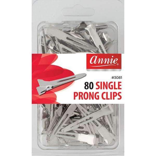Single Prong Clips 80Pc #3081 (6 PACKS)