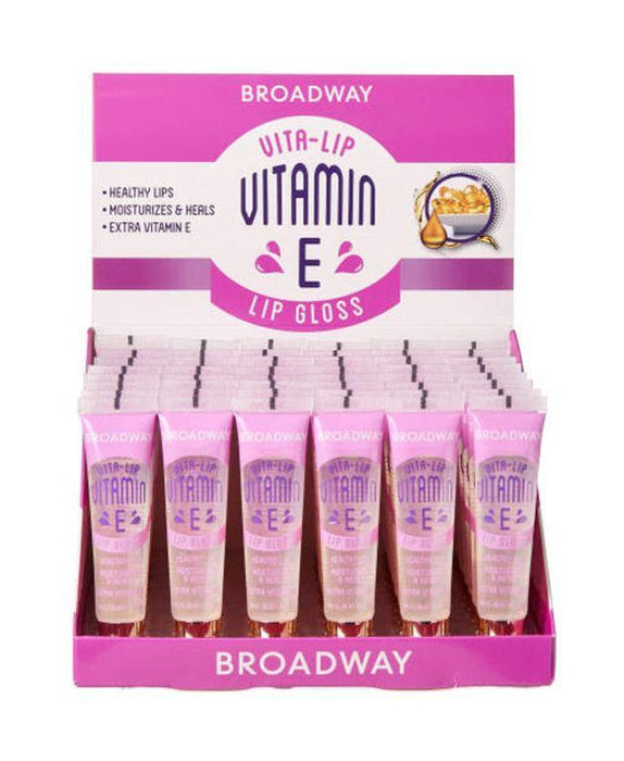 Broadway Vita-Lip Lipgloss Vitamin E Oil Set (48PC/Display)