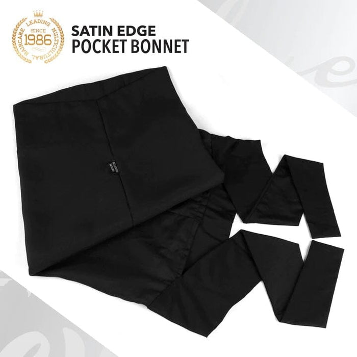 Evolve Satin Edge Pocket Bonnet / Black #1440