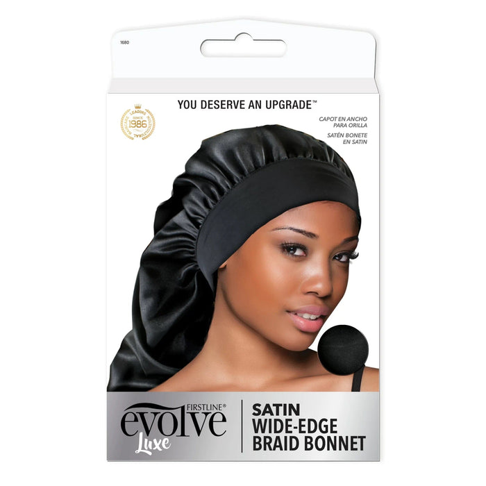 Evolve Wide Edge Braid Bonnet / Black #1680