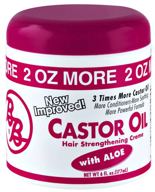 BB Castor Oil Hair Strengthening Creme with Aloe 6oz